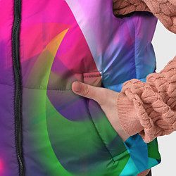 Детский жилет Неоновая абстракция градиент, цвет: 3D-красный — фото 2