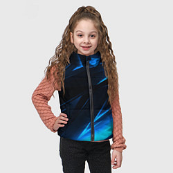 Детский жилет Грани неоновые текстура, цвет: 3D-красный — фото 2