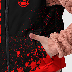 Детский жилет Goblin Slayer - red gradient вертикально, цвет: 3D-черный — фото 2