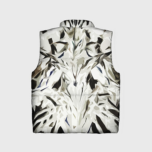 Детский жилет Black and white abstraction / 3D-Светло-серый – фото 2