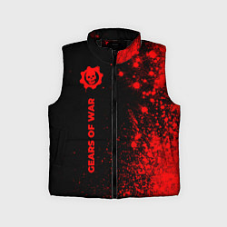 Детский жилет Gears of War - red gradient по-вертикали, цвет: 3D-черный