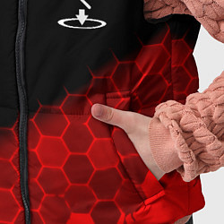 Детский жилет Portal hexagon pattern, цвет: 3D-красный — фото 2