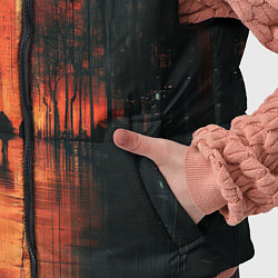 Детский жилет Осенний городской вечер, цвет: 3D-светло-серый — фото 2