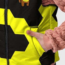 Детский жилет Амонг ас текстура броня, цвет: 3D-черный — фото 2