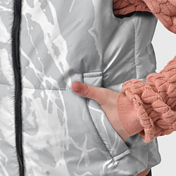Детский жилет Светлый серый абстракция, цвет: 3D-светло-серый — фото 2