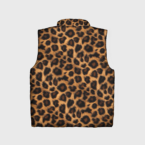 Детский жилет Гладкая шерстка леопарда / 3D-Светло-серый – фото 2