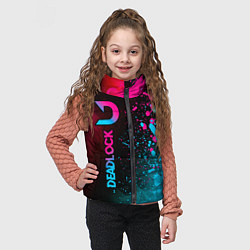 Детский жилет Deadlock - neon gradient по-вертикали, цвет: 3D-черный — фото 2