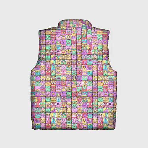 Детский жилет Человечки эмоциональные / 3D-Светло-серый – фото 2