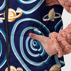 Детский жилет Абстрактный 3D космос, цвет: 3D-красный — фото 2