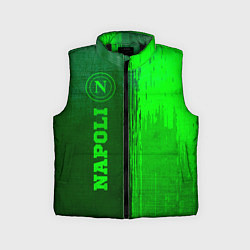 Детский жилет Napoli - green gradient по-вертикали, цвет: 3D-черный