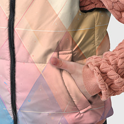 Детский жилет Abstract art - triangle, цвет: 3D-светло-серый — фото 2