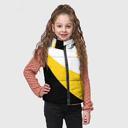 Детский жилет Сокрушу пред ним врагов его малый желтый крест Ник, цвет: 3D-светло-серый — фото 2