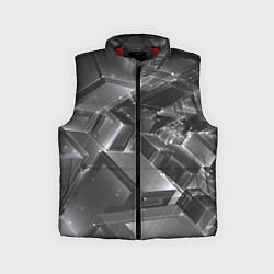 Детский жилет Прозрачные кубы, цвет: 3D-красный