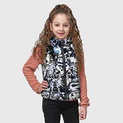 Детский жилет Японский самурай и драконы, цвет: 3D-светло-серый — фото 2