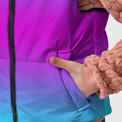 Детский жилет Градиент неоновые цвета, цвет: 3D-красный — фото 2