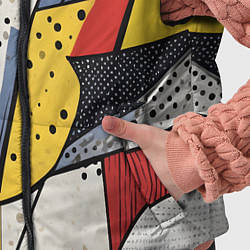 Детский жилет Поп-арт яркая абстракция, цвет: 3D-черный — фото 2