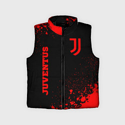 Детский жилет Juventus - red gradient вертикально, цвет: 3D-черный