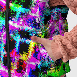 Детский жилет Абстрактная решетка - переплетение цветов, цвет: 3D-светло-серый — фото 2