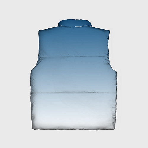 Детский жилет Бирюзовый градиент текстура / 3D-Светло-серый – фото 2