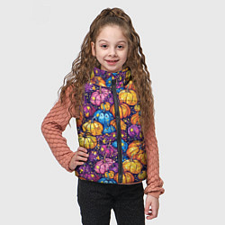 Детский жилет Тыквенный урожай, цвет: 3D-красный — фото 2