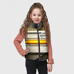 Детский жилет Nissan sport avto metal, цвет: 3D-красный — фото 2