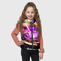 Детский жилет Оптический узор цветок, цвет: 3D-светло-серый — фото 2