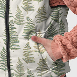 Детский жилет Узор из листьев папоротника, цвет: 3D-черный — фото 2