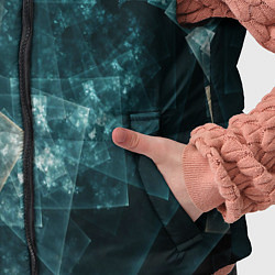 Детский жилет Абстрактный космос геометрия, цвет: 3D-красный — фото 2