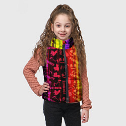 Детский жилет Fortnite neon game, цвет: 3D-красный — фото 2