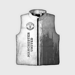 Детский жилет Manchester United - white gradient по-вертикали, цвет: 3D-черный