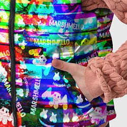 Детский жилет Marshmello music краски, цвет: 3D-красный — фото 2