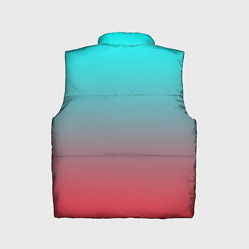 Детский жилет Абстрактно неоновый градиент / 3D-Светло-серый – фото 2