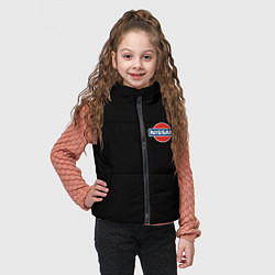 Детский жилет Nissan logo steel, цвет: 3D-черный — фото 2