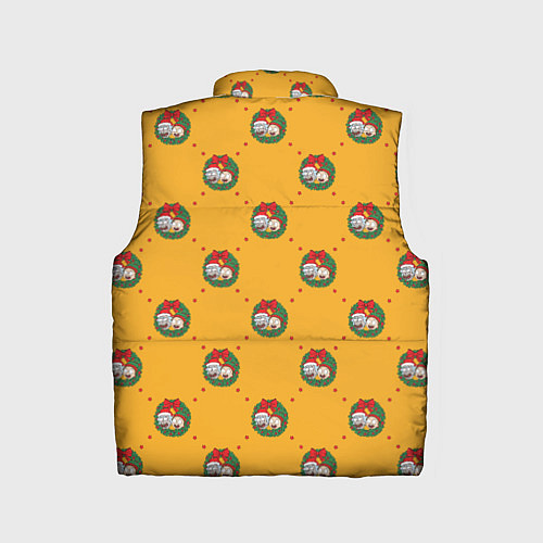 Детский жилет Рик и Морти Новый год паттерн / 3D-Светло-серый – фото 2