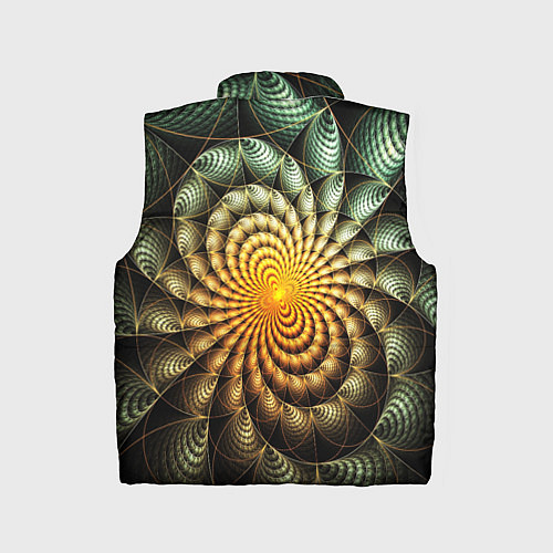 Детский жилет Оптический узор фракталы / 3D-Светло-серый – фото 2