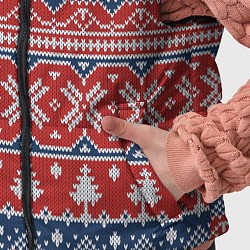 Детский жилет New year pattern, цвет: 3D-черный — фото 2