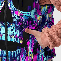 Детский жилет Cool skull sketch - blots, цвет: 3D-светло-серый — фото 2