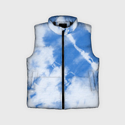 Детский жилет Синий тай дай, цвет: 3D-черный