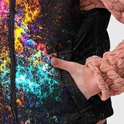 Детский жилет Космические краски текстура, цвет: 3D-красный — фото 2