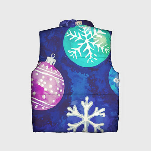 Детский жилет Новогодний узор / 3D-Светло-серый – фото 2