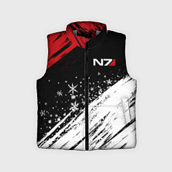 Детский жилет Mass Effect - Merry Christmas, цвет: 3D-светло-серый