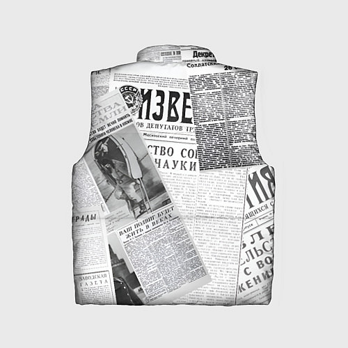 Детский жилет Izvestiya / 3D-Светло-серый – фото 2