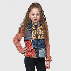 Детский жилет Яркий пэчворк, цвет: 3D-светло-серый — фото 2
