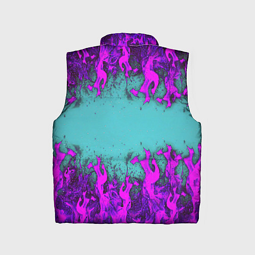 Детский жилет Фиолетовое пламя / 3D-Светло-серый – фото 2