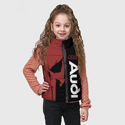 Детский жилет Audi и череп, цвет: 3D-черный — фото 2