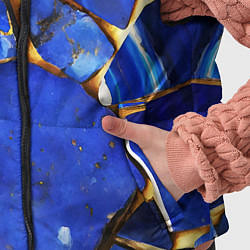 Детский жилет A gold mineral in a blue stone, цвет: 3D-красный — фото 2