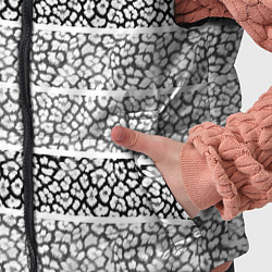 Детский жилет Полосатый узор с черно белым тигровым рисунком, цвет: 3D-красный — фото 2