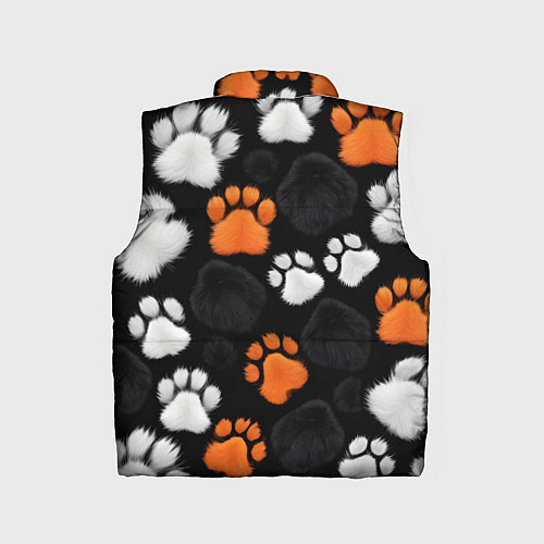 Детский жилет Мохнатые лапки / 3D-Светло-серый – фото 2