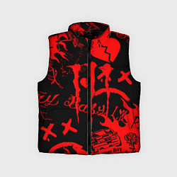 Детский жилет Lil peep monster energy, цвет: 3D-черный