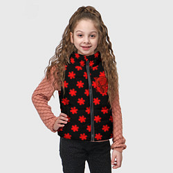 Детский жилет Bullet for my valentine pattern, цвет: 3D-черный — фото 2